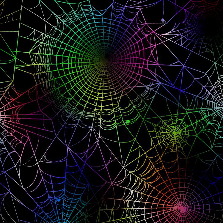 Rainbow Spider Web 23