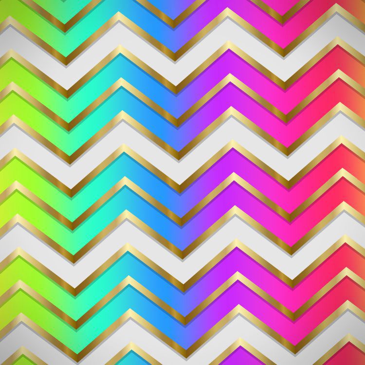 Rainbow ZigZag 22