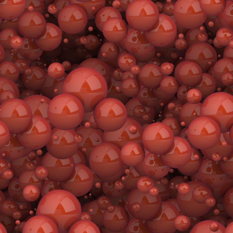 Red Bubbles 22