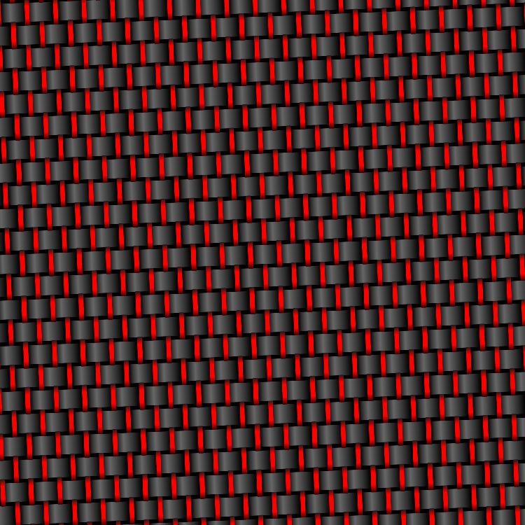 Red Warp Carbon Fiber