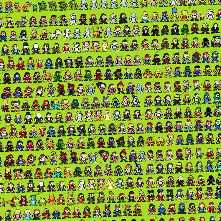 Retro Game Characters