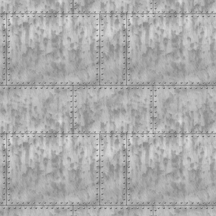 Riveted Aluminum Weathered