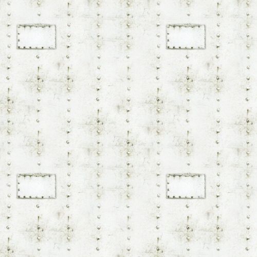 Riveted White Aluminum Patches