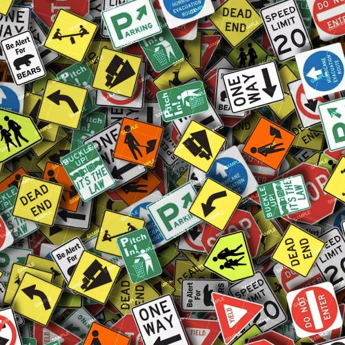 Road Construction Sticker Bomb
