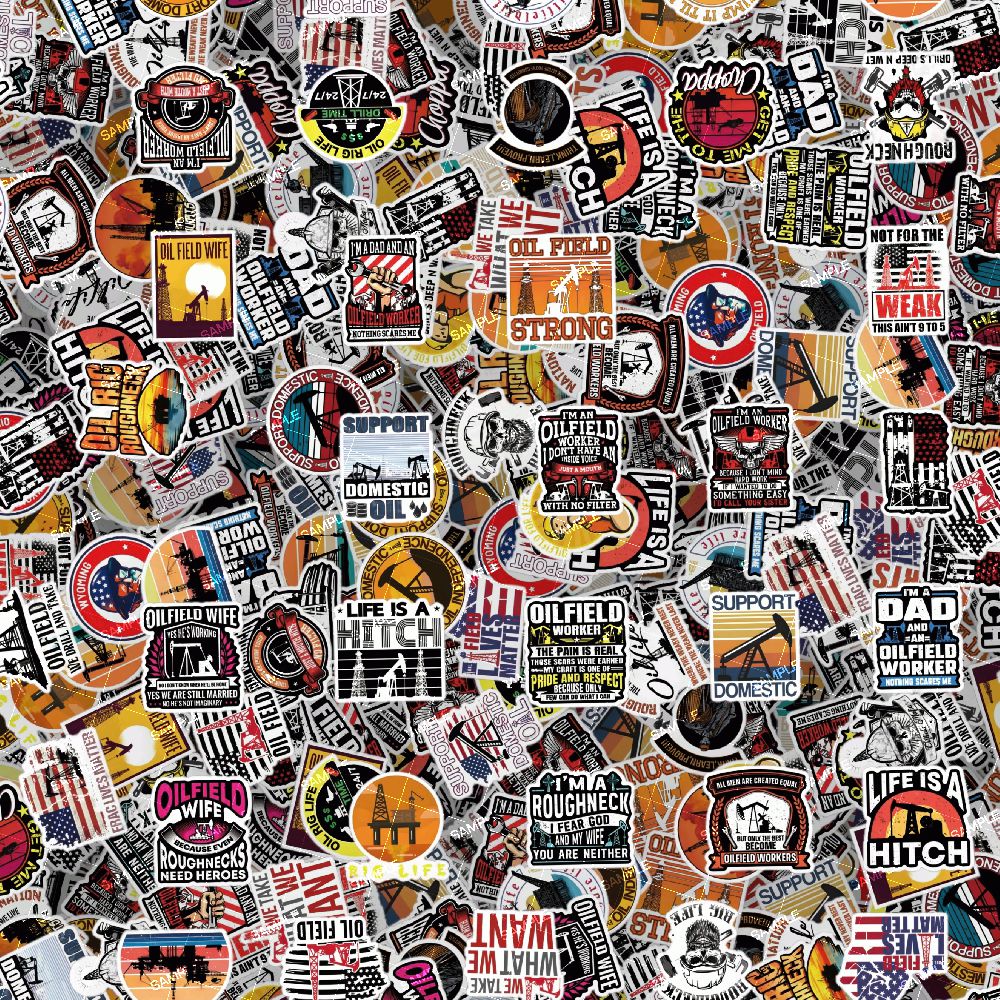 Roughneck Oil Field Sticker Bomb