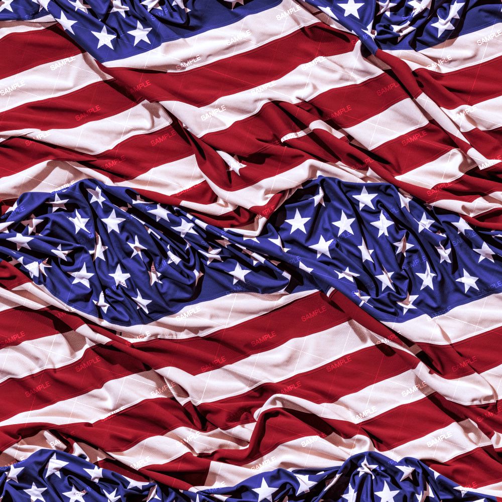 Rumpled Patriotic US Flag 44