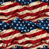 Rumpled-Patriotic-US-Flag-With-Constitution-Word-Cloud