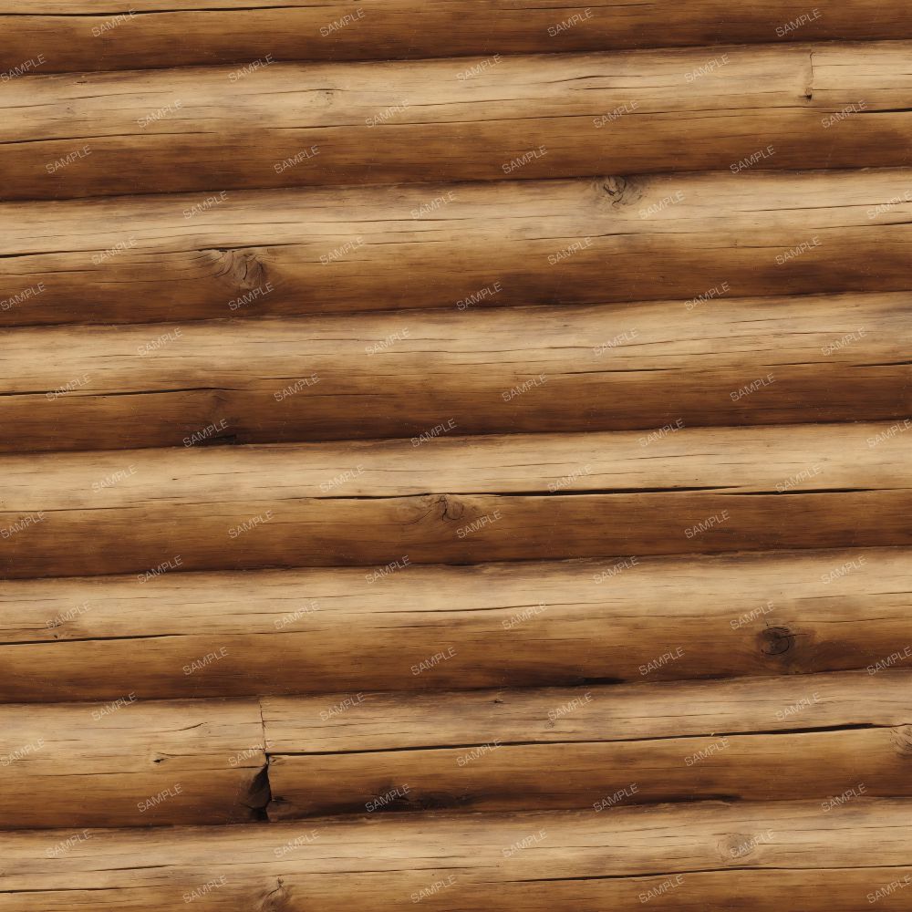 Rustic Wood Log Cabin Walls