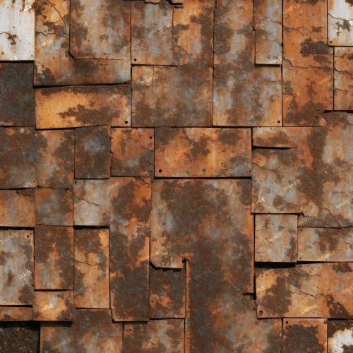 Rusty Riveted Plates 49
