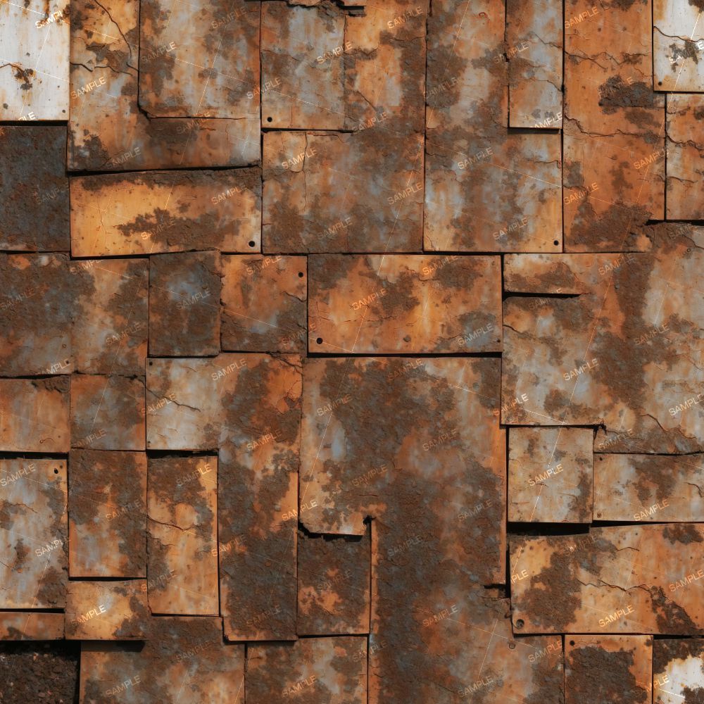 Rusty Riveted Plates 49