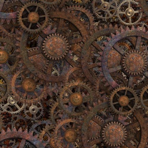 Rusty SteamPunk Gears 42