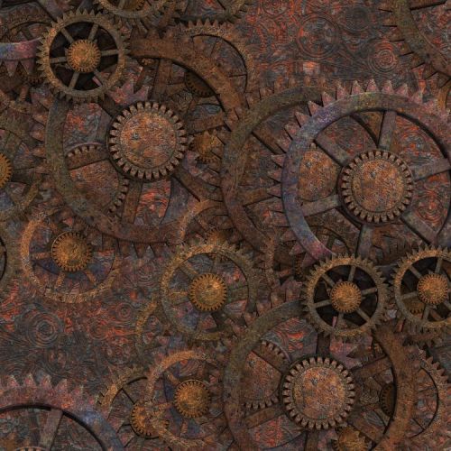 Rusty SteamPunk Gears 43