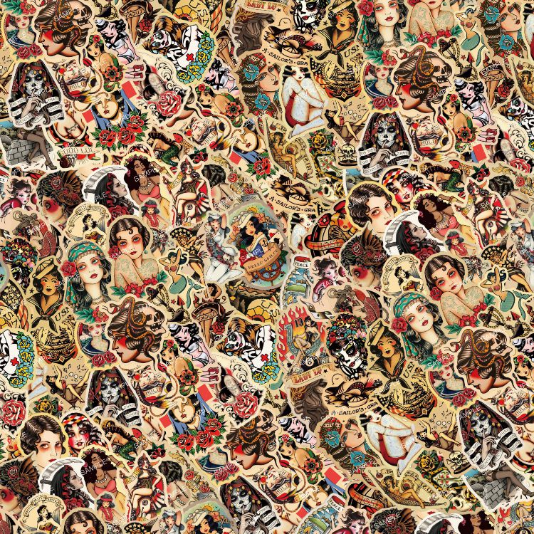 Sailor Jerry Tattoo Stickers 22