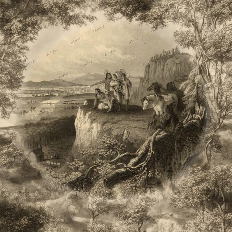 Sepia Indian Vista