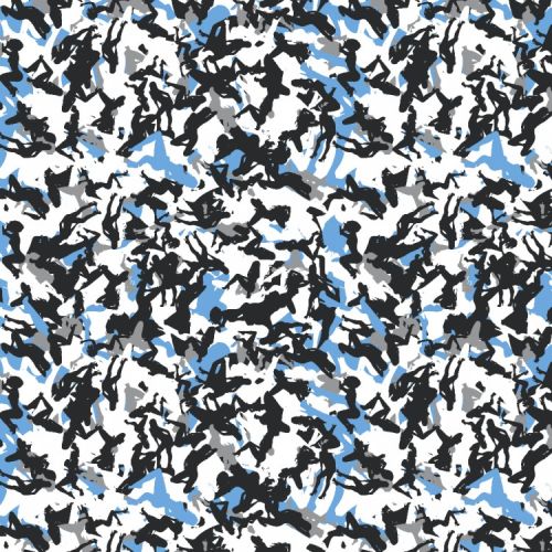 Sexy Cyan Camouflage