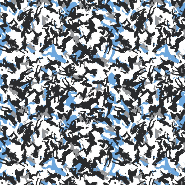 Sexy Cyan Camouflage