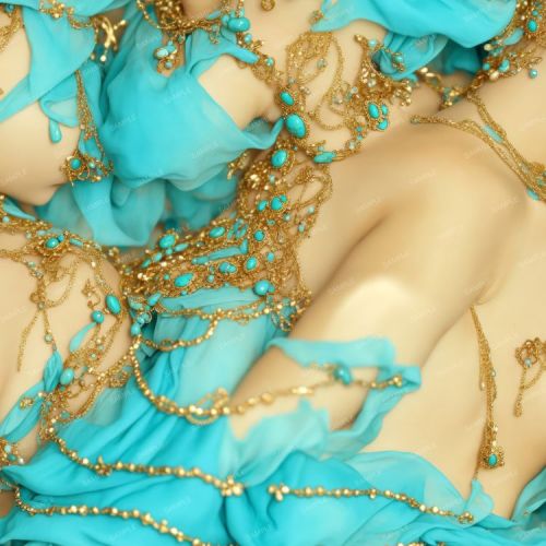 Shabby Chic Turquoise and Gold Chains 43