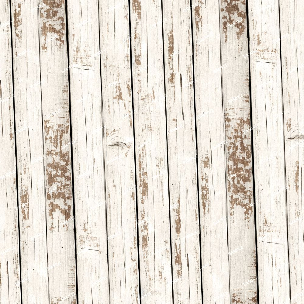 Shabby Chic White Washed Fence