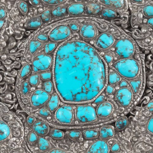 Silver Mounted Turquoise Stones 43