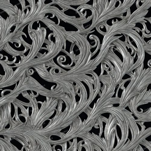 Silver Rococo Scrollwork 42