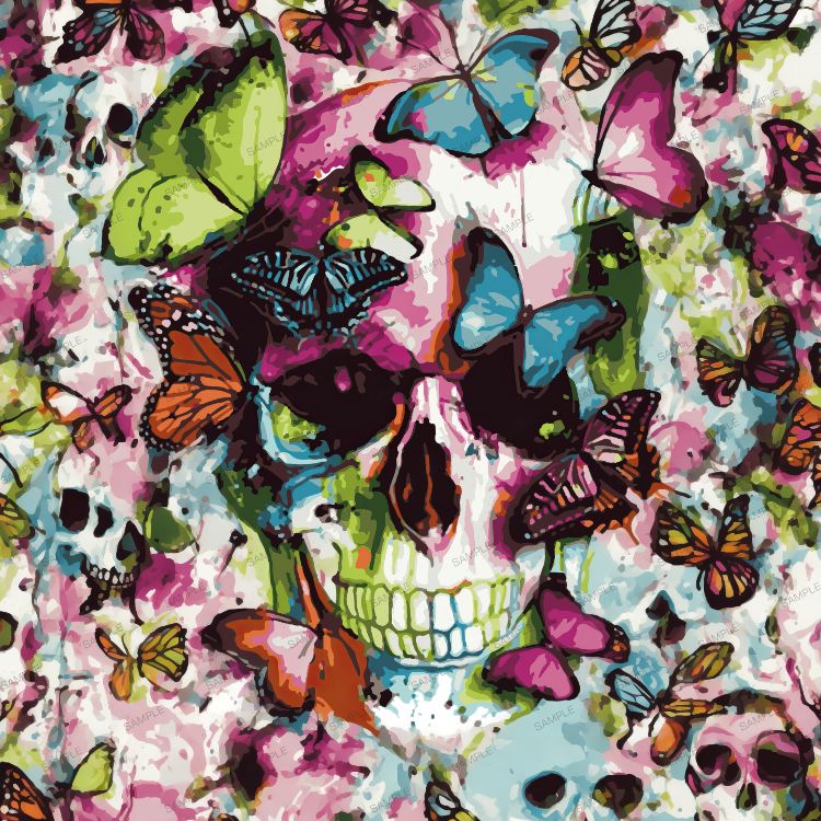 Skull and Butterfies 42