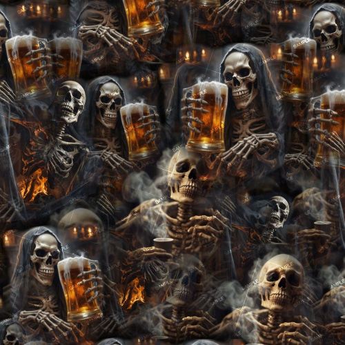 Skulls Drinking