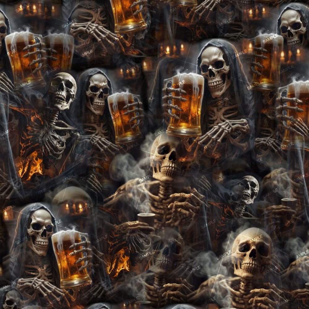 Skulls Drinking