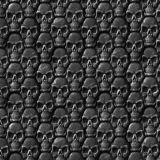 Skulls-Embossed-Black-Leather