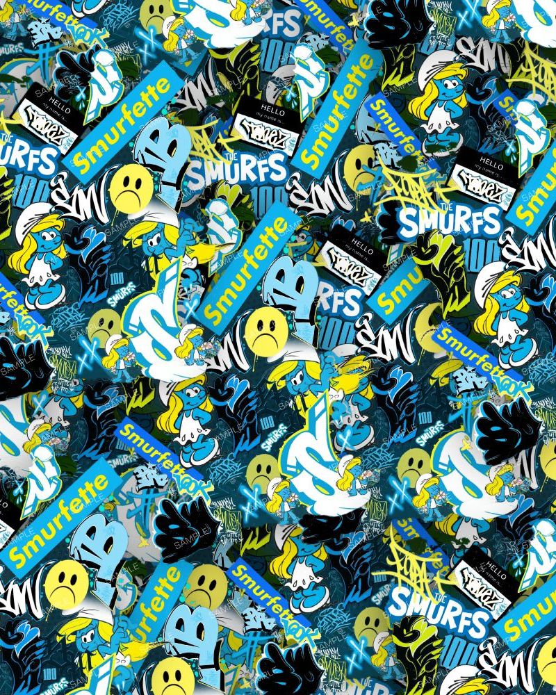 Smurfette Graffiti