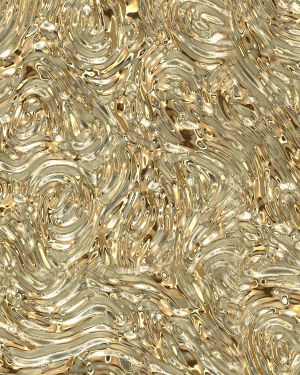 Sound Wave Pattern in Liquid Gold