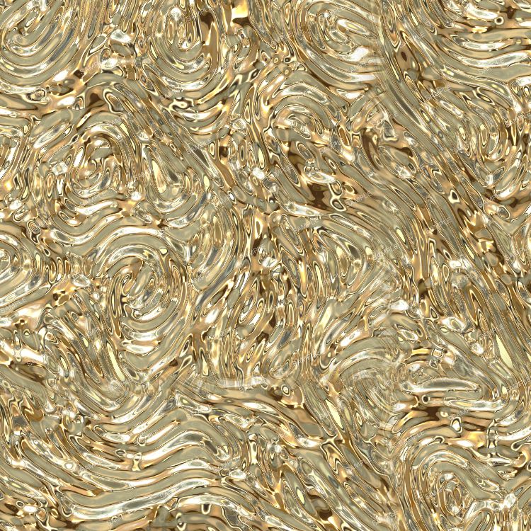 Sound Wave Pattern in Liquid Gold