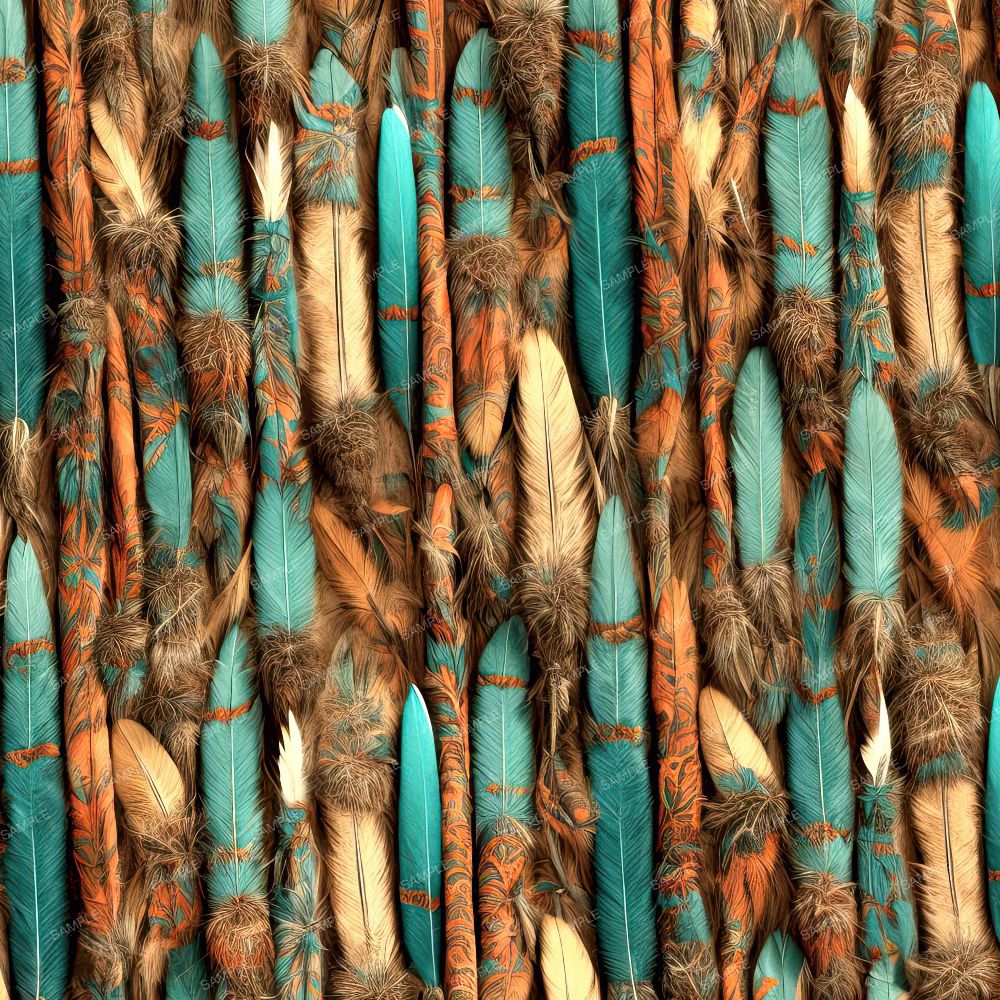 Southwestern Feather Stripes 42