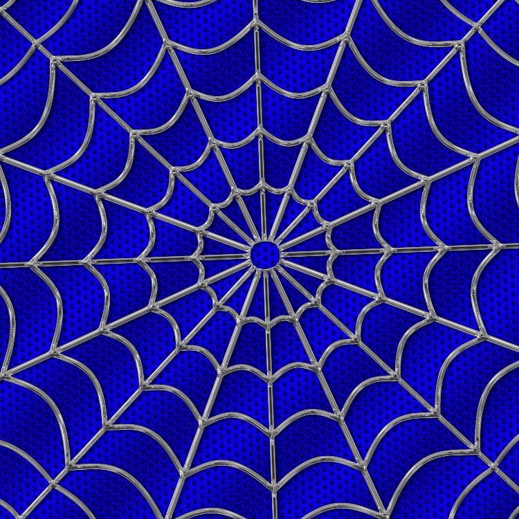 Spiderman Fabric Blue