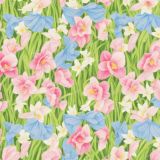 Spring Daffodills Fabric Pattern