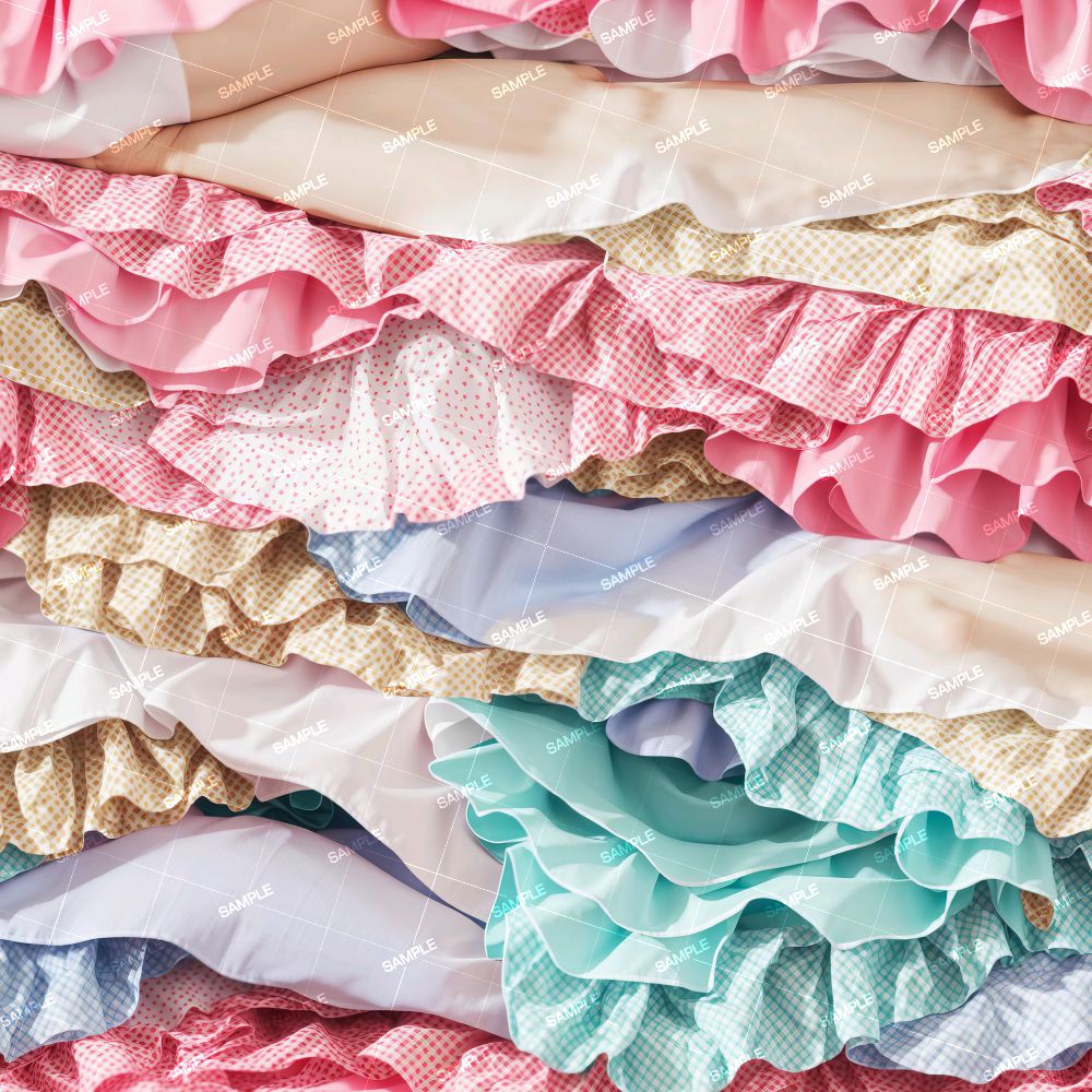 Stacked Dust Ruffles 42