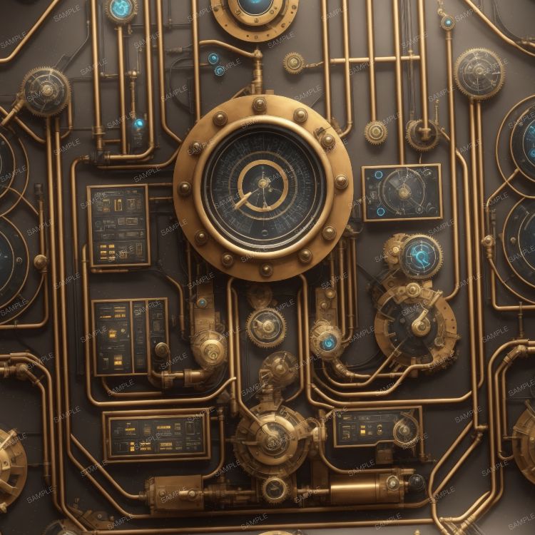 Steampunk Control Panel 40