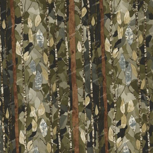 Stick and Leaf Fabric Camouflage 42