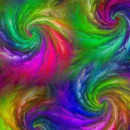 Swirling Light Feathers