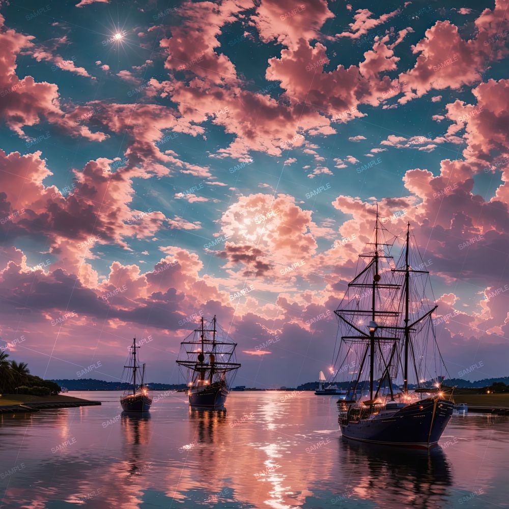 Tall Ships at Sunset 42