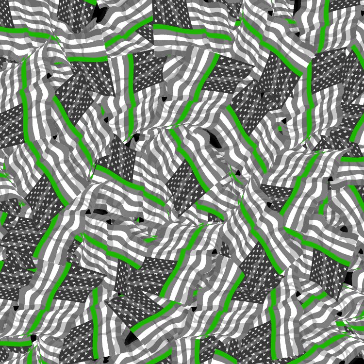 Thin Green Line Flag
