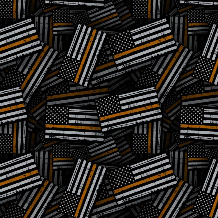 Orange Thin Line Flag
