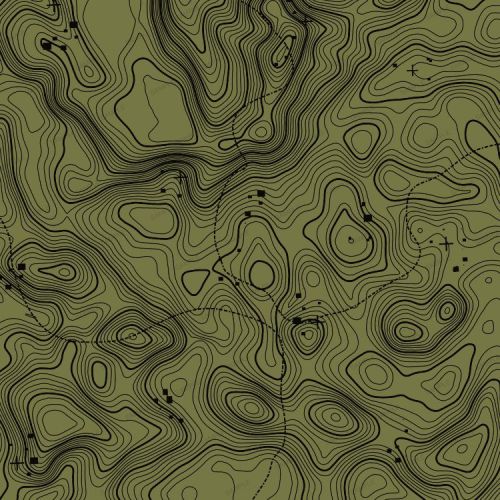 Topographical Camouflage OD Green