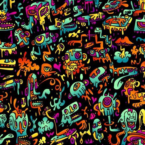Trippy Doodle Monsters