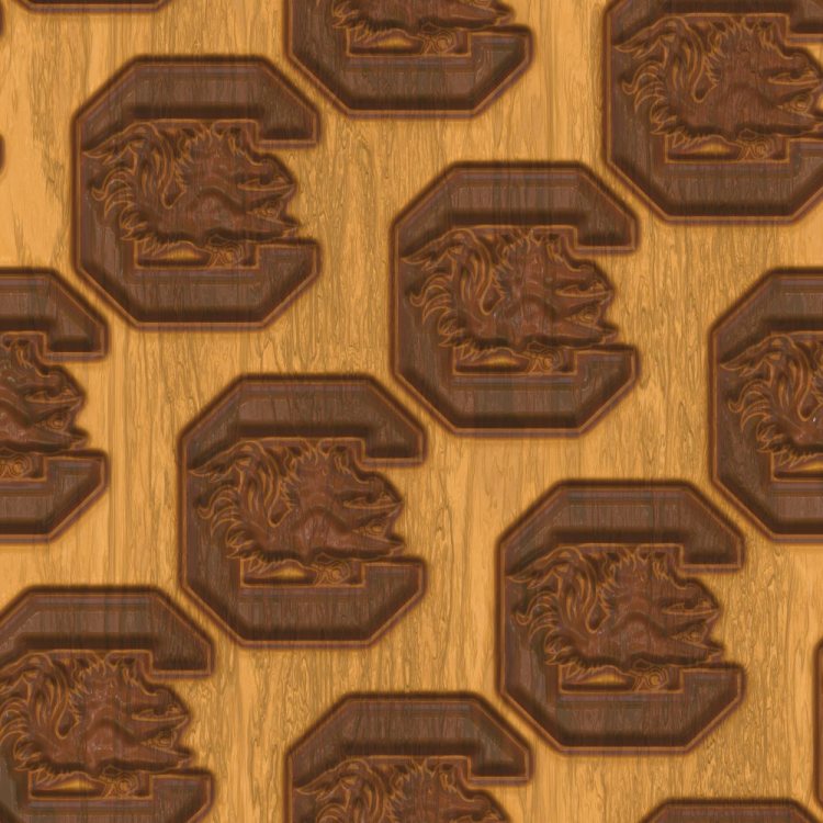 University of South Carolina Gamecocks Carved Wood