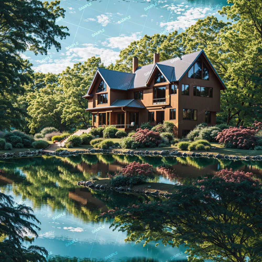 Vacation House with Pond