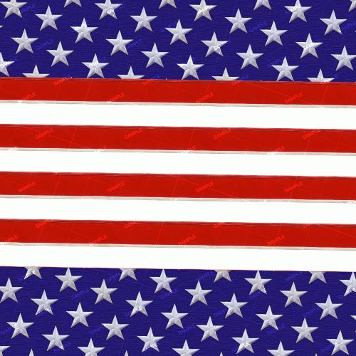 Vertically Oriented Embroidered US Flag