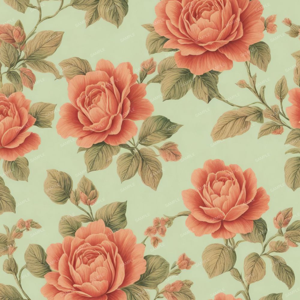 Vintage Flower Wallpaper Pattern 48