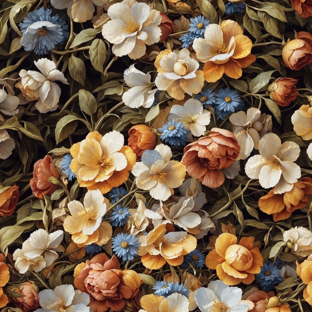 Vintage Flowers Painting 45