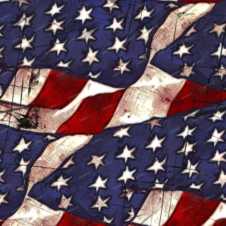 Vintage Patriotic US Flag