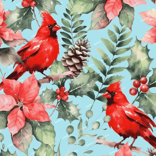 Watercolor Cardinals